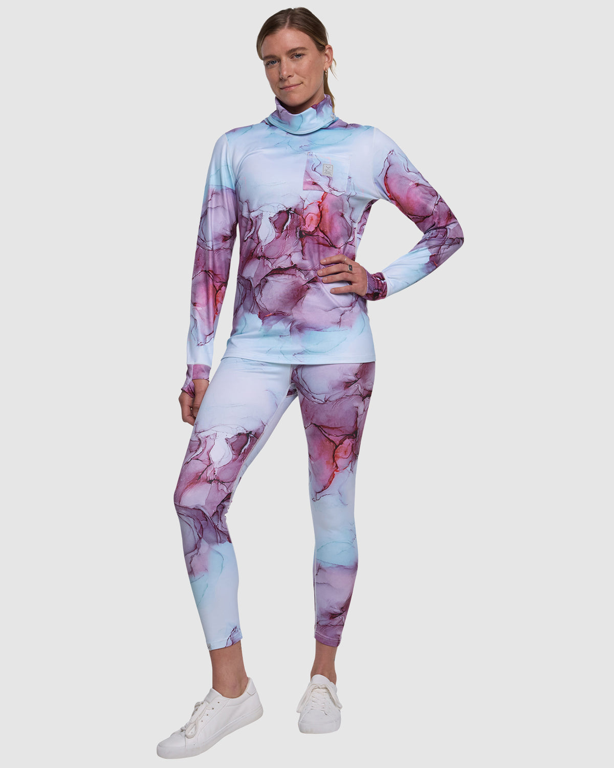 RECYCLED PARK LIFE BASE LAYER SET ROSE WATER